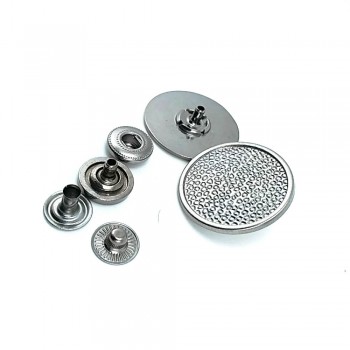 27 mm 43 L Outerwear Snap Fasteners Patterned Snap Button B 29