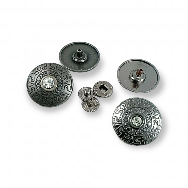 26 mm 42 boy Taşlı Çıtçıt Düğme Kaban ve Mont Düğmesi B 47