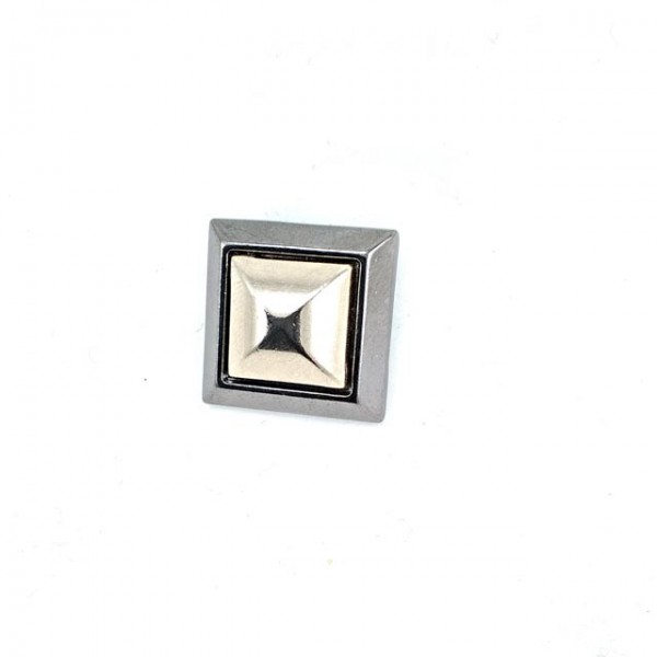 20 x 20 mm Square Shape Double Color Coat Snap Fasteners Button B 67