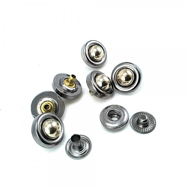 14 mm 22 boy Çift Renk Metal Çıt çıt Düğme B 70