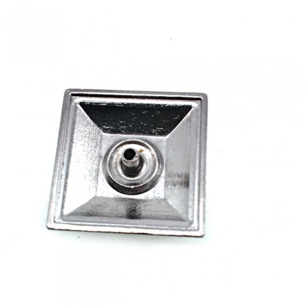 Square Snap Fasteners Button with Pyramid Design 25 x 25 mm - Wholesale ...