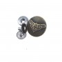 22 mm - 36 L Metal Crown Design Snap Button E 1140