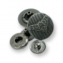 17 mm - 28 L Metal Crown Design Snap Fasteners Button E 1141