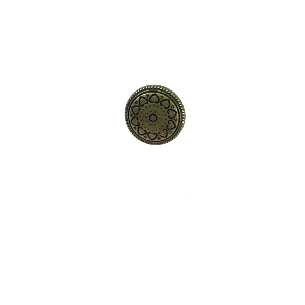 12 mm - 18 boy Kalp Motifli Çıt çıt Düğme  E 1180