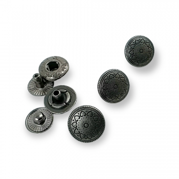 12 mm - 18 L  Heart Pattern Snap fasteners for Clothes E 1180