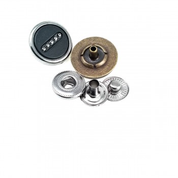17 mm - 28 L Snap Fasteners Button Dotted Design E 1201