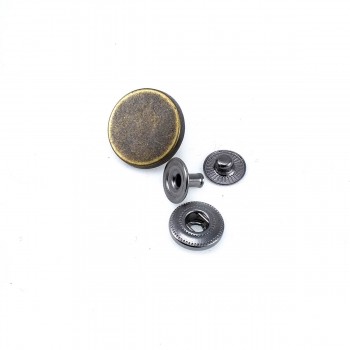 20 mm 32 L Flat Coin Shape Snap Fasteners Button E 1261