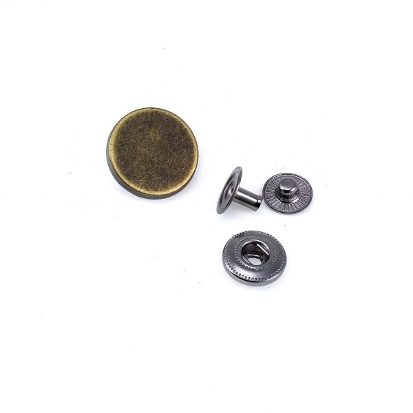 20 mm 32 L Flat Coin Shape Snap Fasteners Button E 1261