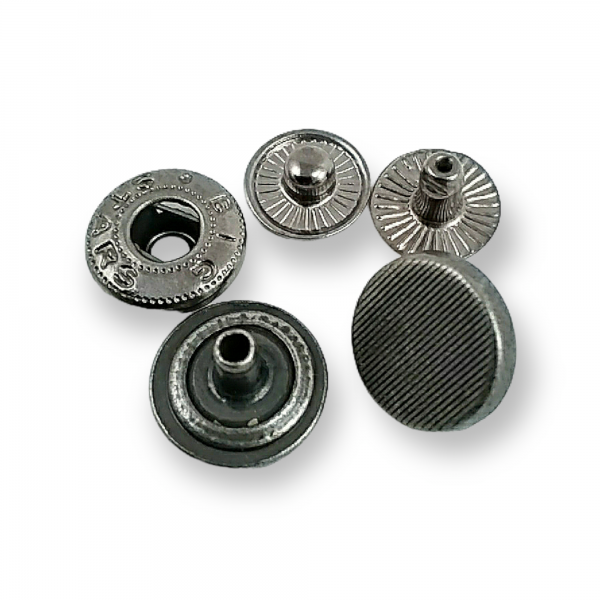 13 mm 22 L  Snap Fasteners Button Striped Design E 1351