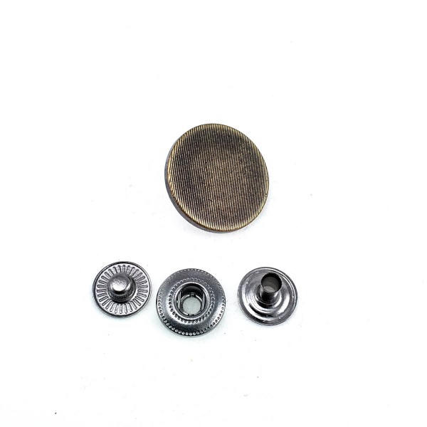 13 mm 22 L  Snap Fasteners Button Striped Design E 1351