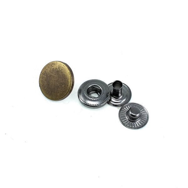 15 mm 24 L  Flat Coin Type Snap Button E 1387