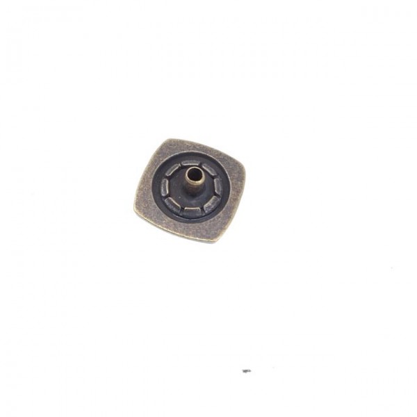 15 x 15 mm Çıtçıt Düğme Kare ve Estetik E 140