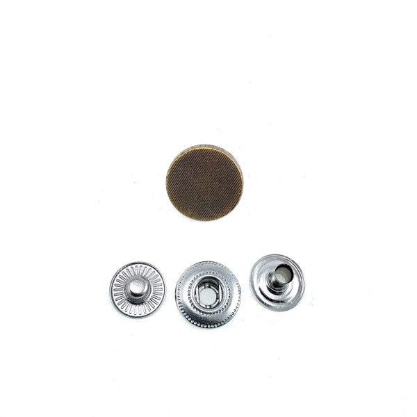 15 mm 24 L  Snap Fasteners Thin Line Pattern Coat Snap Button E 1404