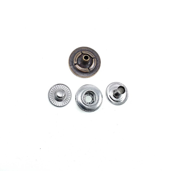 15 mm 24 L  Snap Fasteners Thin Line Pattern Coat Snap Button E 1404