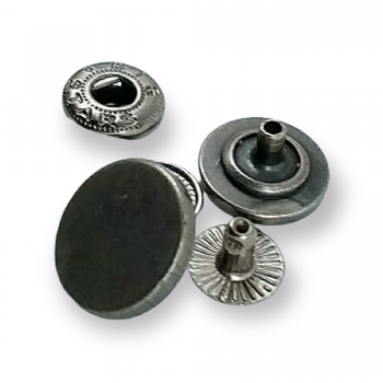 15 mm 24 L  Snap Fasteners Thin Line Pattern Coat Snap Button E 1404