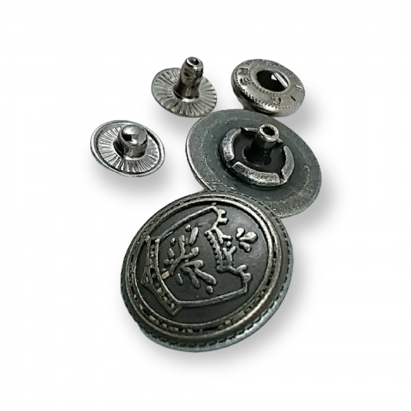 19 mm 30 L Snap Fasteners Cup Crown Logo E 1448 V1