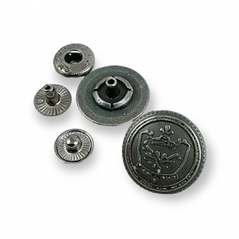 19 mm 30 L Snap Fasteners Cup Crown Logo E 1448 V1