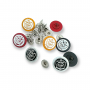 19 mm 30 L Enamel Snap Fasteners Cup Crown Logo E 1448