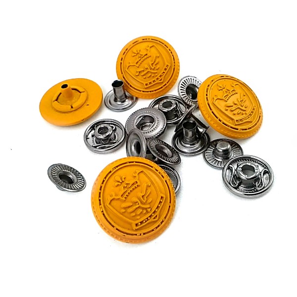 19 mm 30 L Enamel Snap Fasteners Cup Crown Logo E 1448