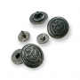 17 mm 27 L  Snap Fasteners Button Crown Logo E 1449