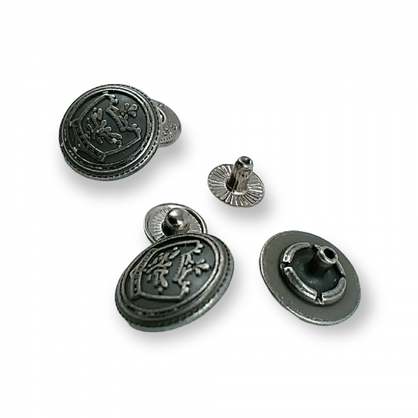 17 mm 27 L  Snap Fasteners Button Crown Logo E 1449