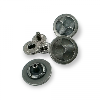 17 mm - 27 L Stylish Patterned Snap fateners Button E 1457