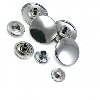 20 mm - size 32 Simple metal snap button E 1476