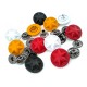 17 mm - 27 L Metal Star Design Snap Fasteners Button Matte Paint E 1482 MN