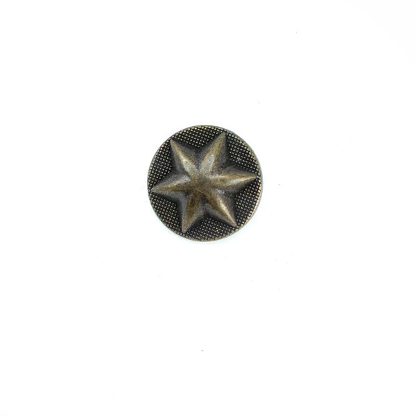 17 mm - 27 L  Metal Star Design Snap Fasteners Button E 1482