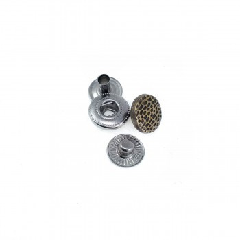 11 mm - 18 size Point Pattern Metal snap button E 1506