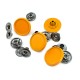 17 mm - 27 L Enameled Snap Fasteners Button E 1593