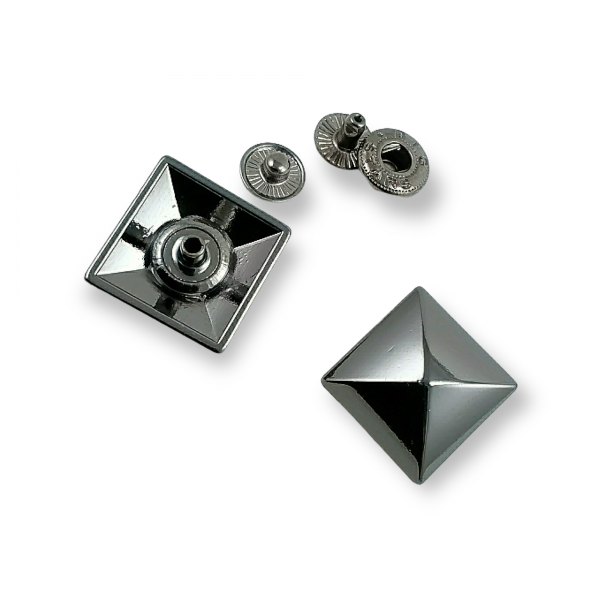 19 x 19 mm Metal Piramit çıtçıt düğme E 1697