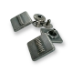 15 x 15 mm Snap Fasteners Square Shape Patterned E 170