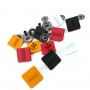 15 x 15 mm Snap Fasteners Multi Color Square Shape Patterned E 170 MC