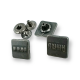 15 x 15 mm Snap Fasteners Square Shape Patterned E 170