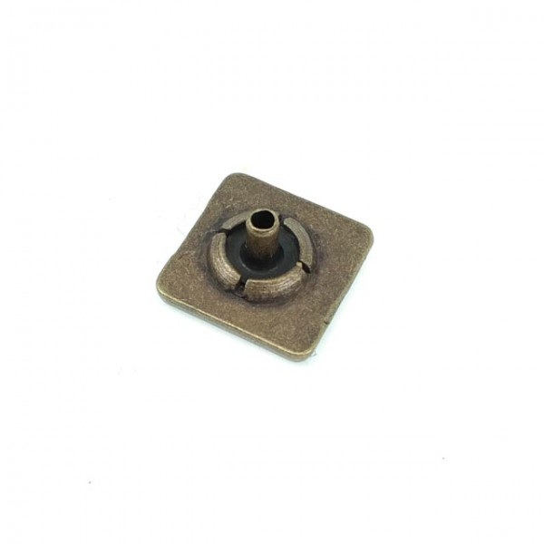 15 x 15 mm Snap Fasteners Square Shape Patterned E 170