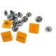 15 x 15 mm Snap Fasteners Multi Color Square Shape Patterned E 170 MC