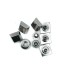 11 x 11 mm square shape metal snap button E 1709