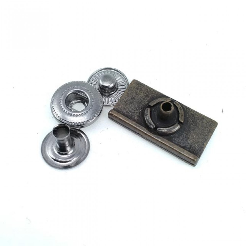 Coat Snap Fasteners Button Rectangle Design 23 x 12 mm