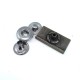 23 x 12 mm Coat Snap Fasteners Button Rectangle Design E 174