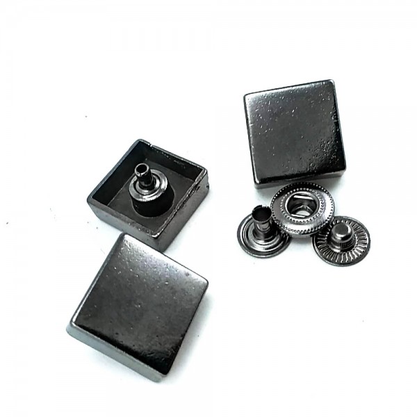 18 x 18 mm Square Shape Snap Fasteners Button E 1748