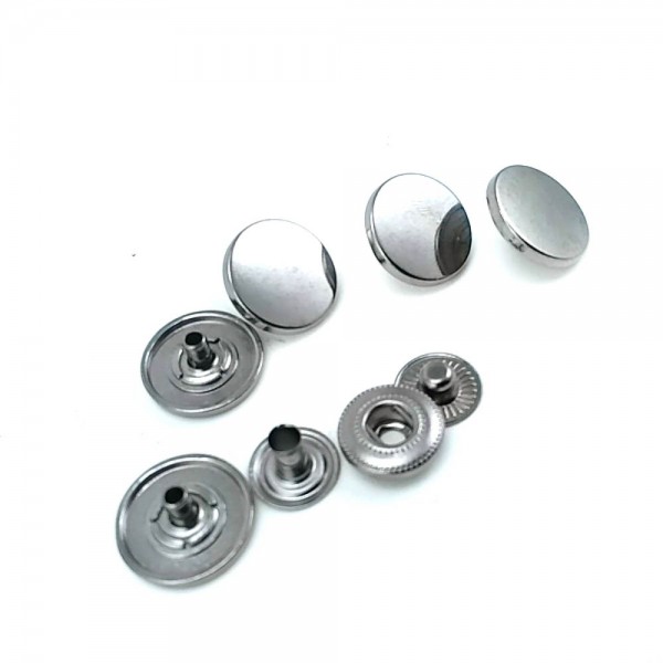 15 mm - 24 L Flat Coin Shape Snap Fasteners Button E 1784