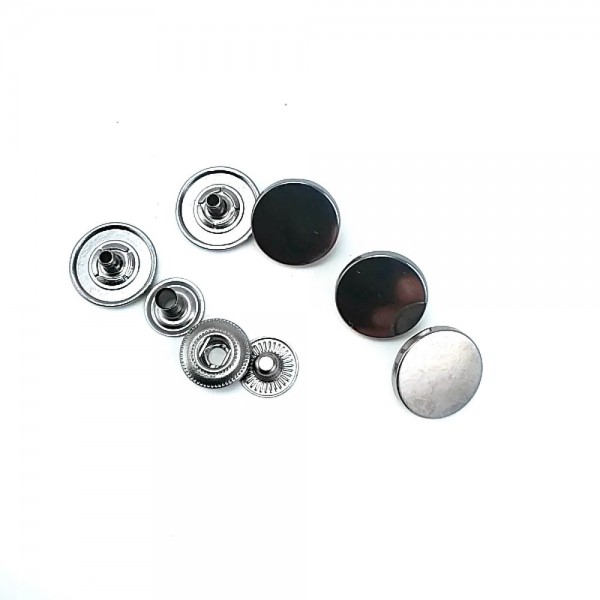 15 mm - 24 L Flat Coin Shape Snap Fasteners Button E 1784