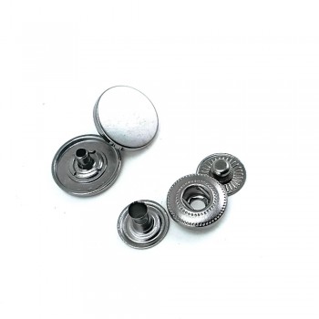 15 mm - 24 L Flat Coin Shape Snap Fasteners Button E 1784