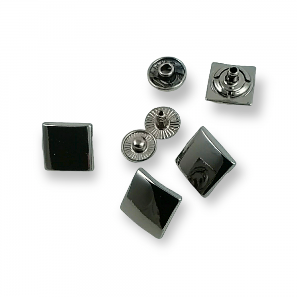 13 x 13 mm Coat Snap Fasteners  Square Snap Button E 182