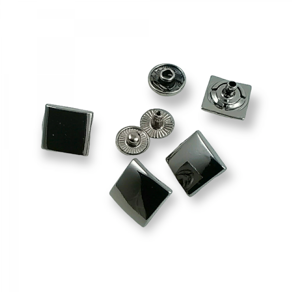 13 x 13 mm Coat Snap Fasteners  Square Snap Button E 182