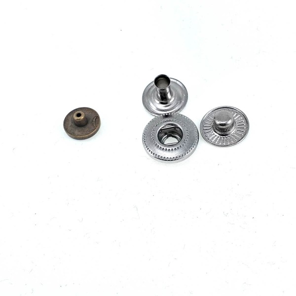 7 mm - 11 L Plain Metal Snap Button E 1838 7 mm - 11 L Plain Metal Snap Button E 1838
