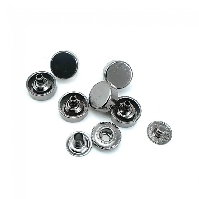 Top şekilli metal çıt çıt düğme 11 mm 20 boy E 1857 Top şekilli metal çıt çıt düğme 11 mm 20 boy E 1857