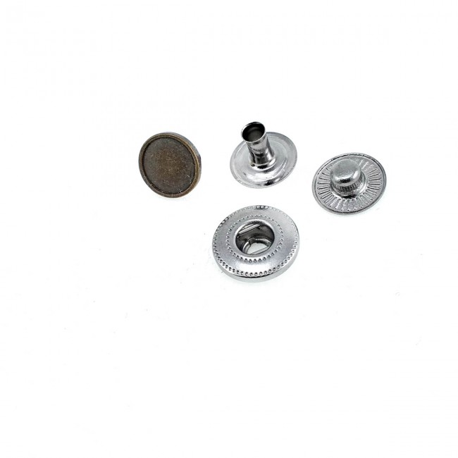 10 mm - 15 boy Sade Metal Çıtçıt düğme E 1876 10 mm - 15 boy Sade Metal Çıtçıt düğme E 1876