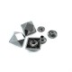 16 x 16 mm Square Shape Snap Fasteners Button E 1897